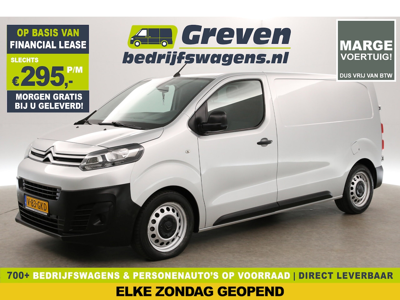 Citroën Jumpy - 1.6 BlueHDI L2H1 | MARGE! | Airco Cruise Carplay Navigatie Parkeersensoren - AutoWereld.nl