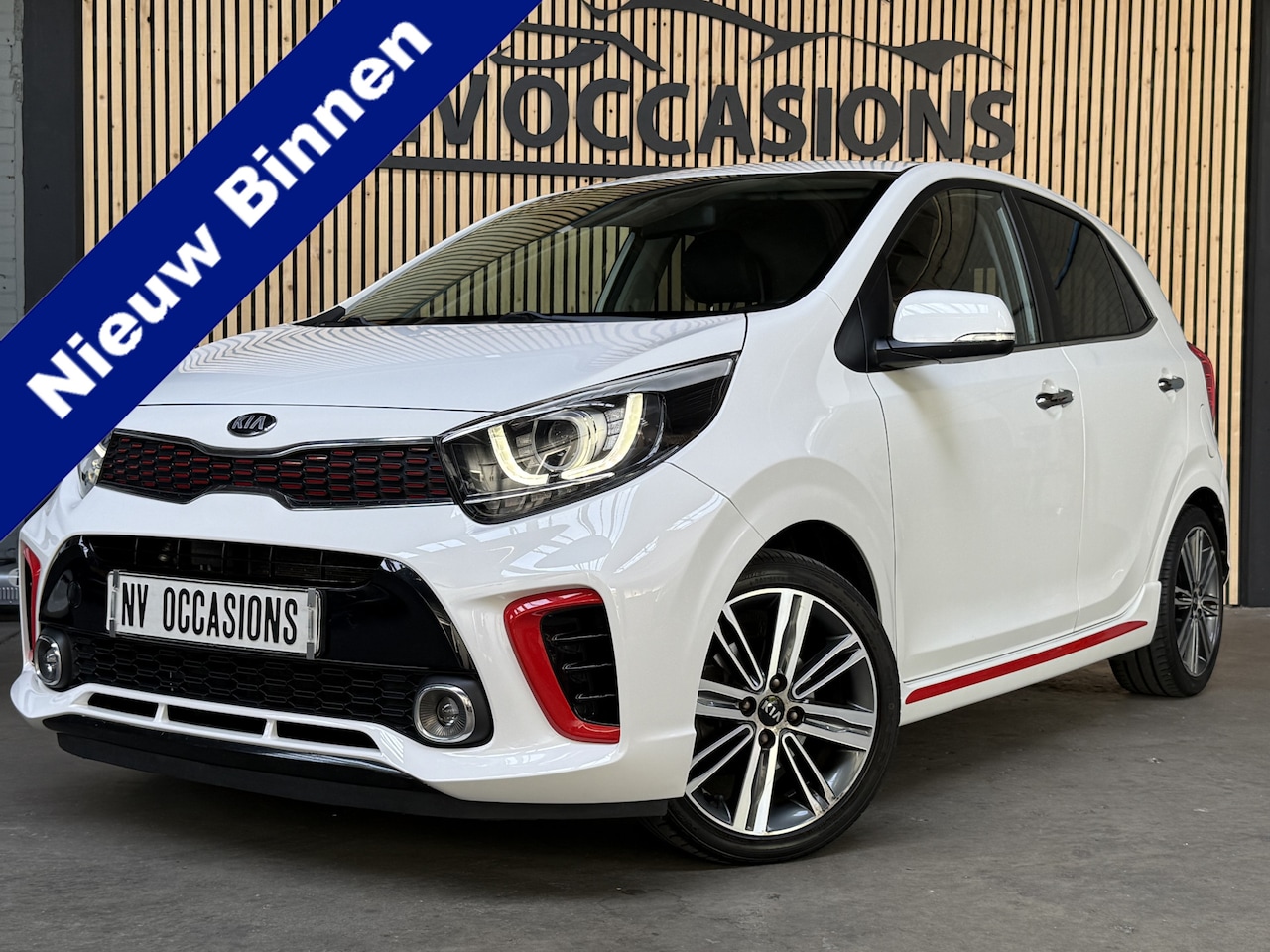 Kia Picanto - 1.2 CVVT GT-Line NAVI/CLIMATE/CAMERA/16"/LEDER/SPORTIEF! - AutoWereld.nl