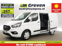 Ford Transit Custom - 300 2.0 TDCI L1H1 Automaat Airco Cruise LED 2xSchuifdeur 3 Persoons PDC Elektrpakket