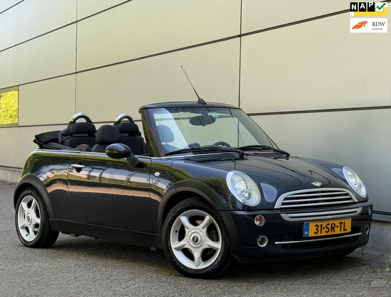 MINI Cabrio - Mini 1.6 Cooper Pepper Harman/Kardon |Stoelverw |Parrot |Airco |Lmv |Nap |Boekjes - AutoWereld.nl