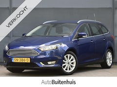 Ford Focus Wagon - 1.0 Titanium|1e Eigenaar|CLIMATE|PARKEERHULP|PDC|NAVI|CARPLAY|VOORRUITVERWARM