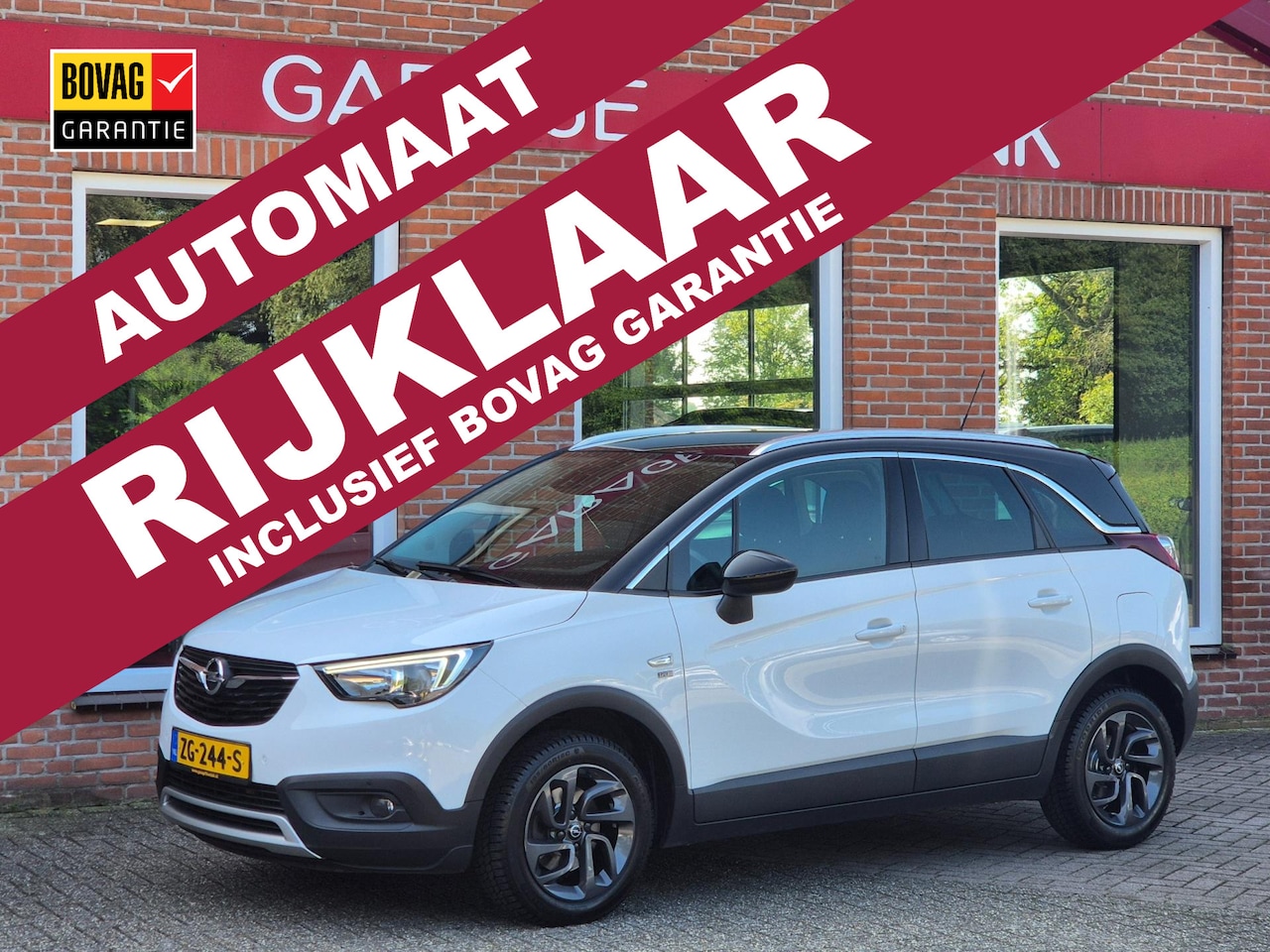 Opel Crossland X - 1.2 Turbo 120 Jaar Edition 110PK 5drs AUTOMAAT clima, cruise, navi, pdc, camera, trekhaak - AutoWereld.nl