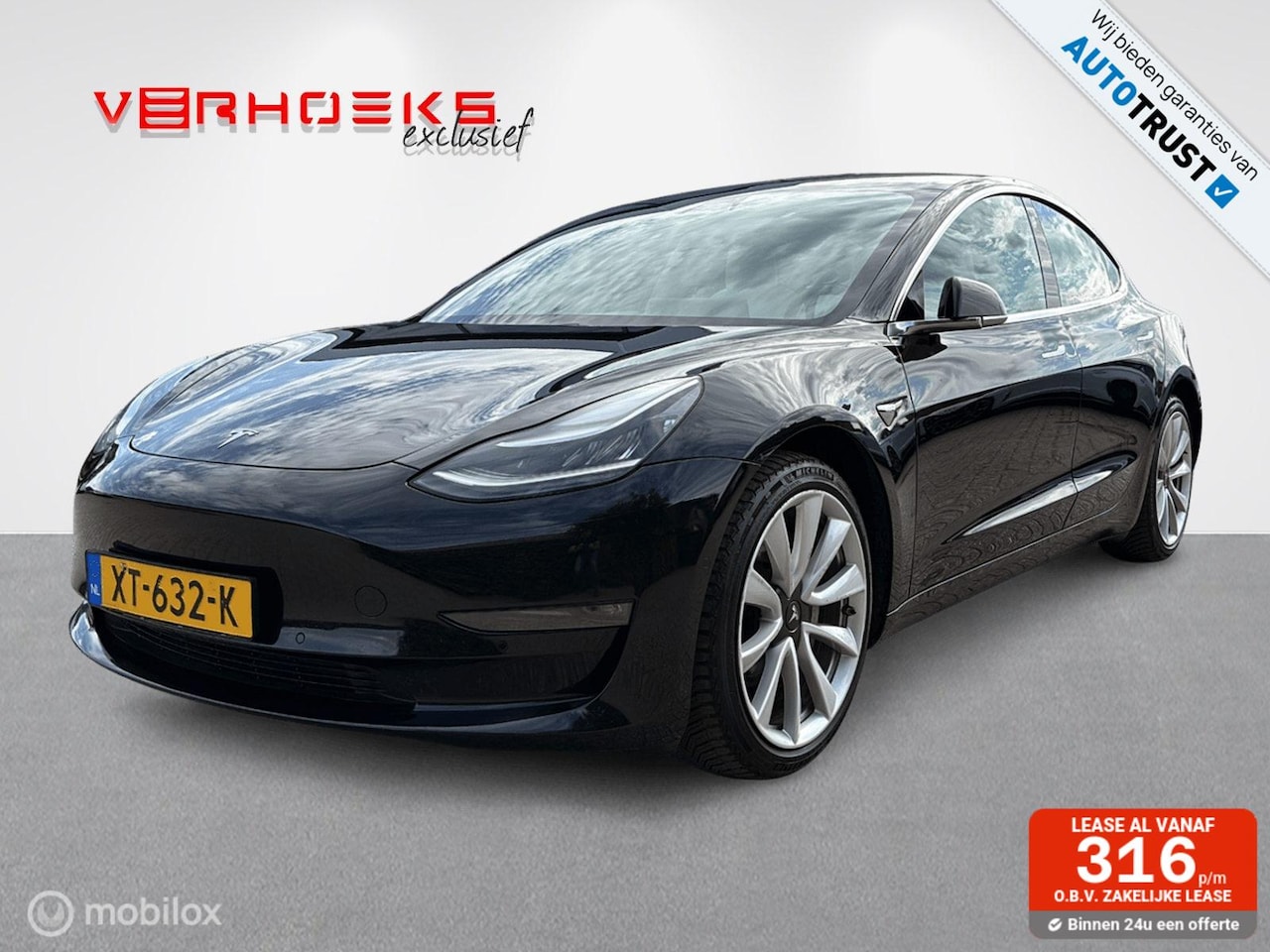 Tesla Model 3 - Long Range RWD Long Range AWD | Zwart | Krachtig & Elektrisch - AutoWereld.nl