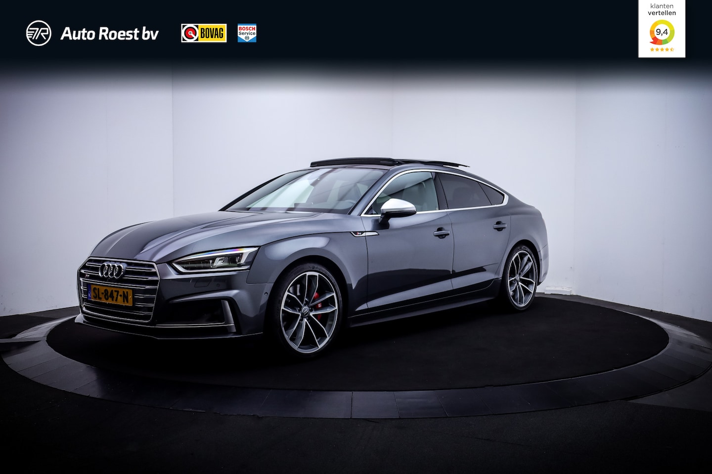 Audi S5 - Sportback S5 354Pk Quattro Pro Line Plus PANO | B&O | RS STOELEN | 360CAM | ADAPTIEF | MEM - AutoWereld.nl