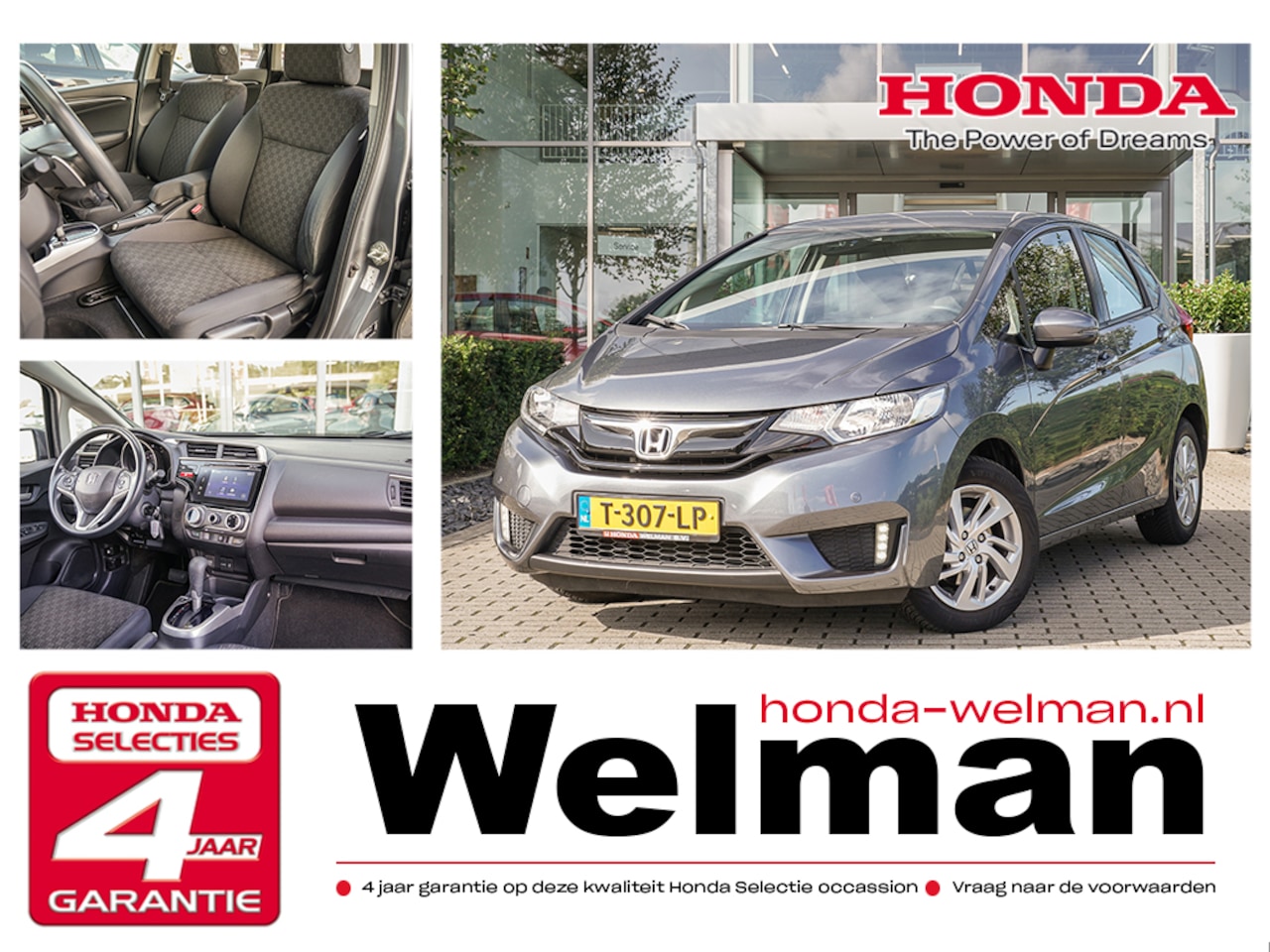 Honda Jazz - 1.3i VTEC COMFORT - AUTOMAAT - ALL WEAHTERS - STOELVERWARMING - AutoWereld.nl