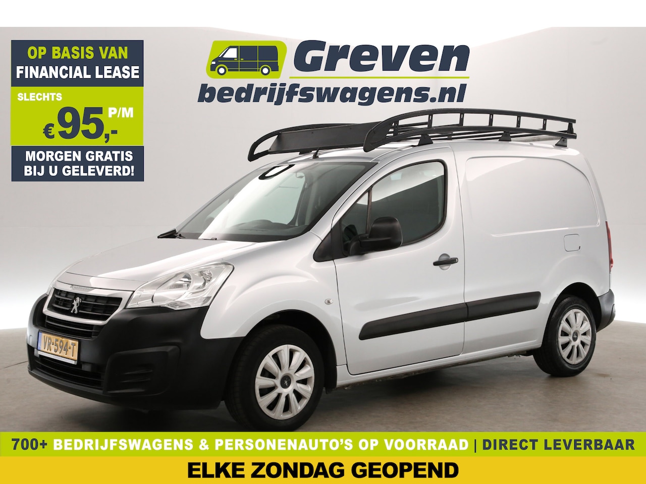 Peugeot Partner - 120 1.6 HDi L1H1 Airco Trekhaak Parkeersensoren Imperiaal Elektrpakket - AutoWereld.nl