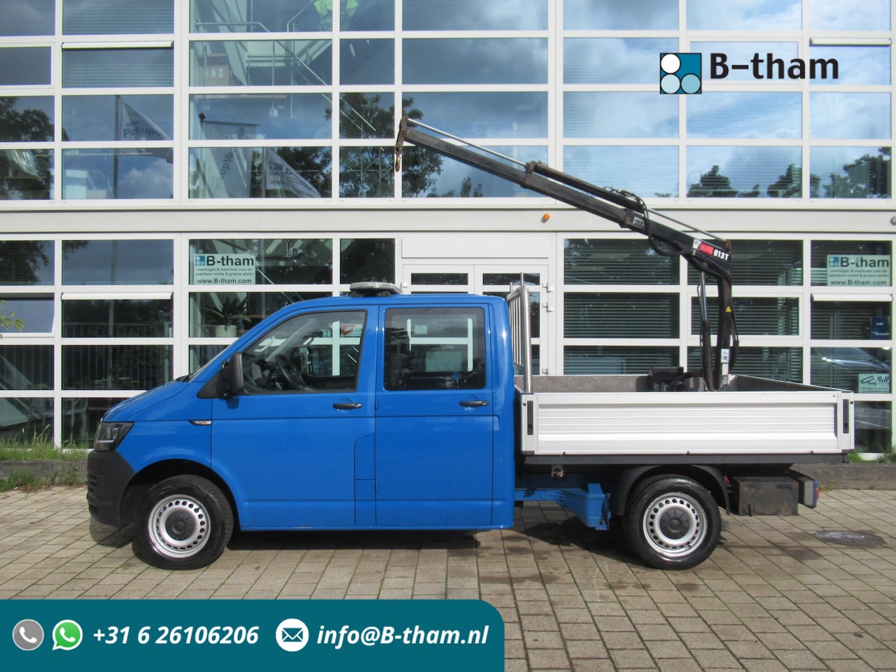Volkswagen Transporter - 2.0 TDI 75KW L2 DOKA + HIAB Dubbelcabine Comfort - AutoWereld.nl