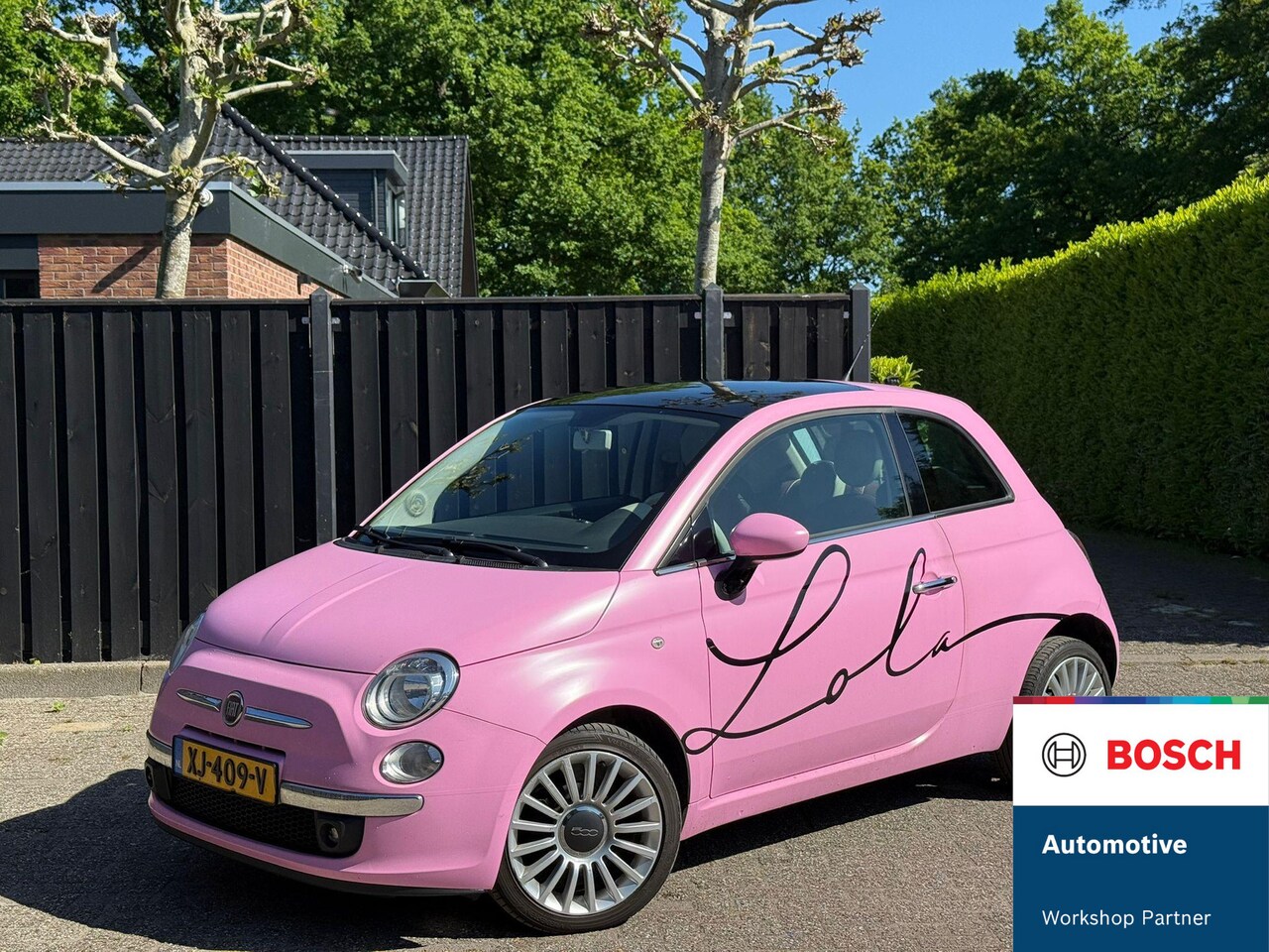 Fiat 500 - 1.2 Lounge ROZE automaat PANO - AutoWereld.nl