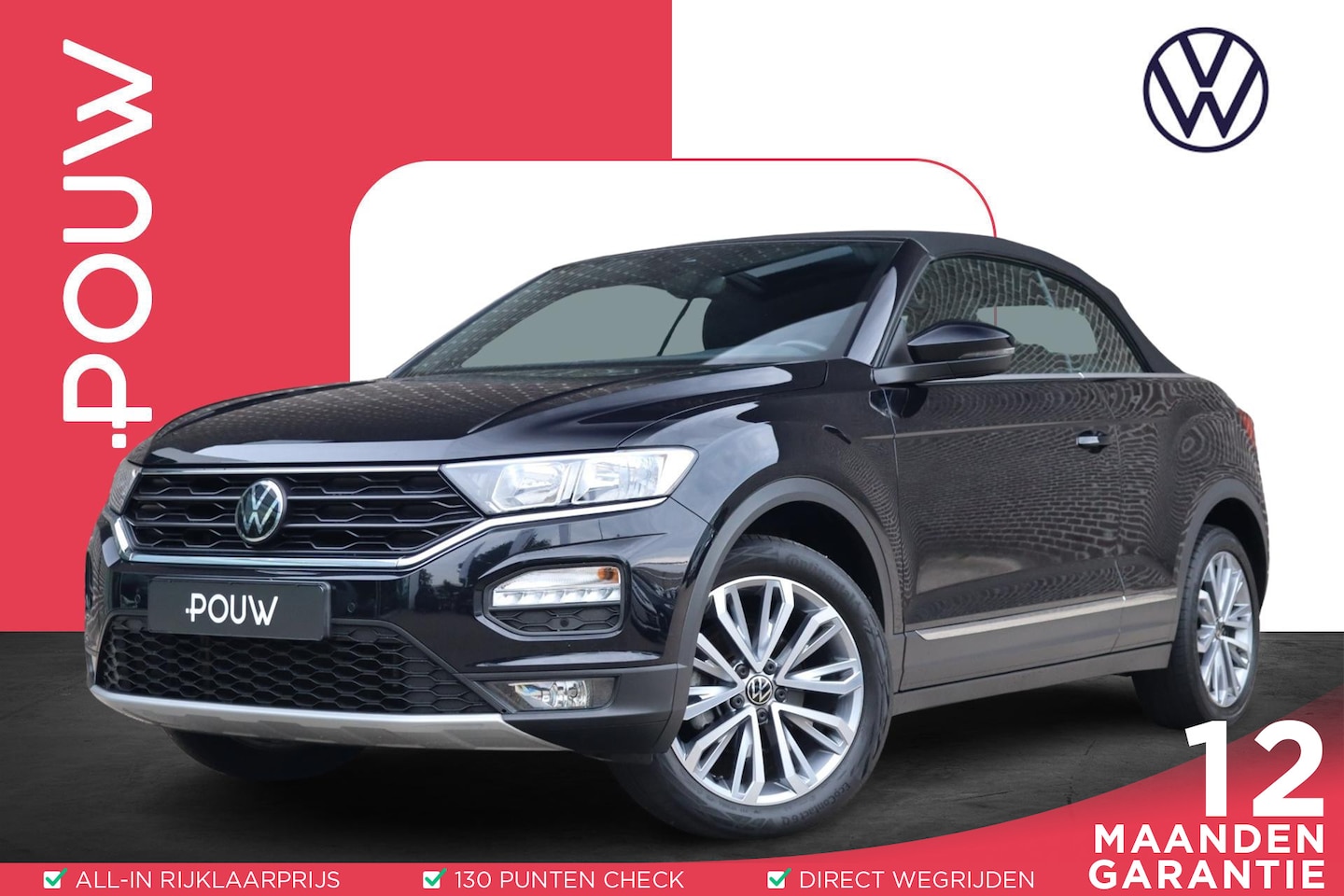 Volkswagen T-Roc Cabrio - 1.5 TSI 150pk DSG Style | Trekhaak Afneembaar | Beats Audio | 18" Lichtmetalen Velgen - AutoWereld.nl