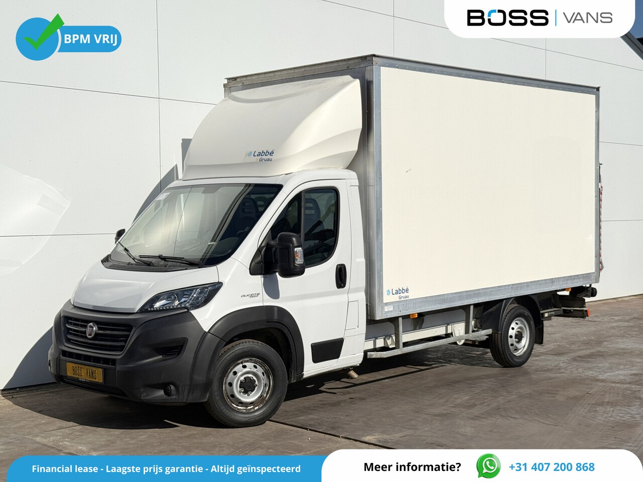 Fiat Ducato - 2.3 MultiJet 140pk Laadklep Airco Camera Navigatie Bakwagen Koffer Meubelbak - AutoWereld.nl