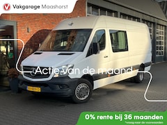 Mercedes-Benz Sprinter - 513 2.2 3500trekgewicht L3H2 DC VeringVerzwaard/DubbelLucht/LaneAssist/Airco/Cruise/Blueto