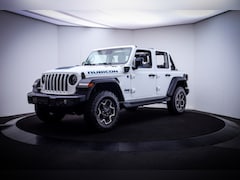 Jeep Wrangler Unlimited - 4xe 380PK RUBICON OPEN DAK | CAMERA VOOR+ACHTER | STOEL+STUUR VERWARM | TREKHAAK | LEDER |