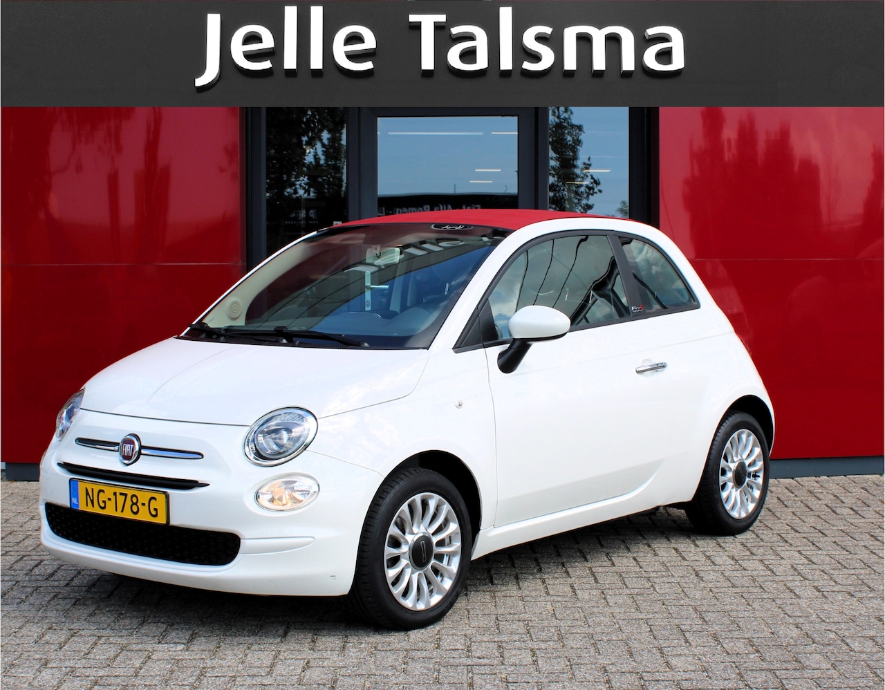 Fiat 500 C - 1.2 Popstar Cabrio | 15" Alu Velgen | USB/Aux aansluiting | Stuurwielbediening Alarm syste - AutoWereld.nl