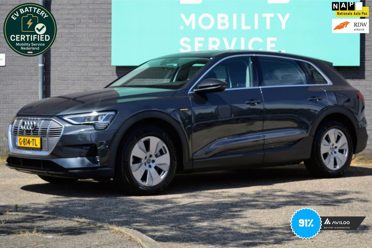 Audi e-tron - E-tron 55 quattro 95 kWh SOH91% LED CarPlay 1ste EIG - AutoWereld.nl