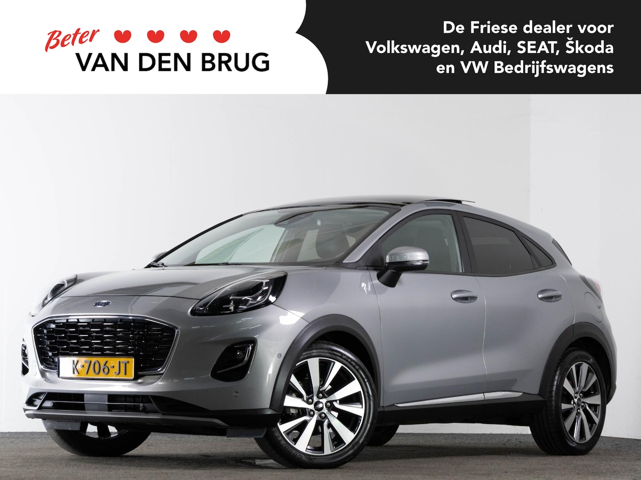 Ford Puma - 1.0 EcoBoost 125 PK Hybrid Titanium X | LED | Panoramadak | Trekhaak | Bang & Olufsen | Ad - AutoWereld.nl