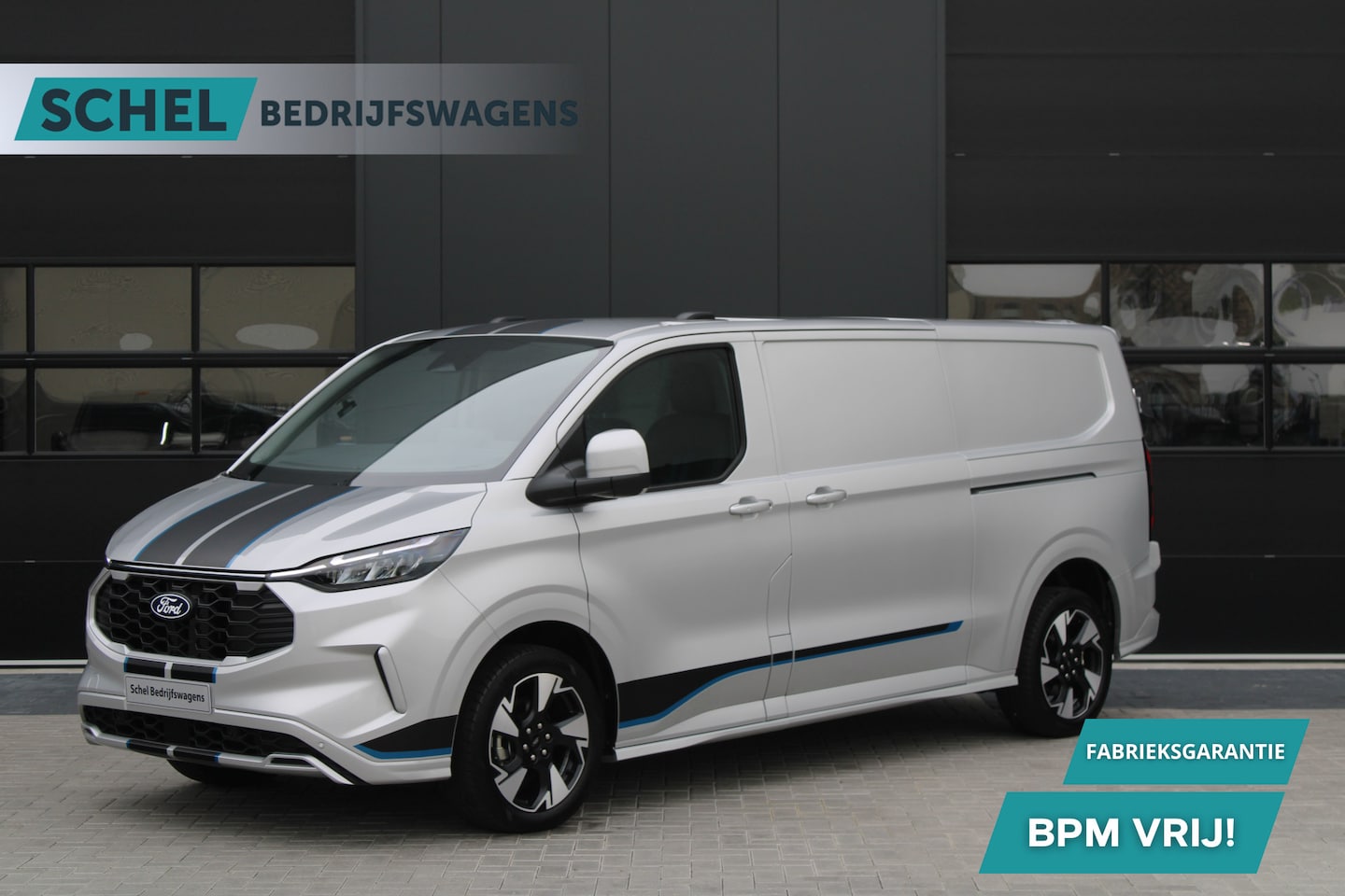 Ford Transit Custom - 300 2.0 TDCI L2H1 Sport 170pk - 2x Schuifdeur - ACC - 19'' LM Velgen - 70L Tank- Navi - Ca - AutoWereld.nl