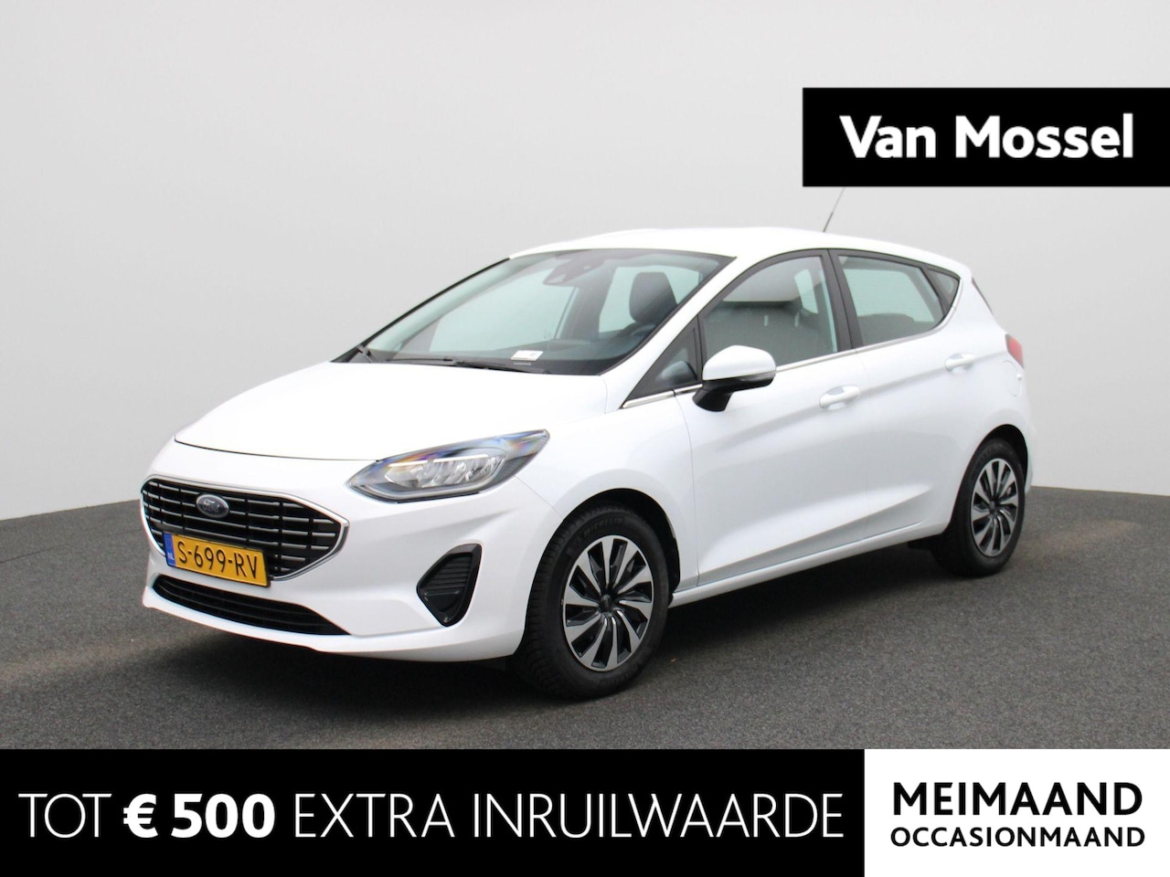 Ford Fiesta - 1.0 EcoBoost Hybrid Titanium | Cruise control | Parkeer sensoren | Bluetooth | Climate con - AutoWereld.nl