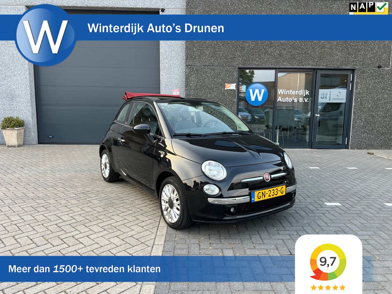 Fiat 500 C - 0.9 TwinAir Turbo Lounge - Clima, Cabrio, NAP - AutoWereld.nl