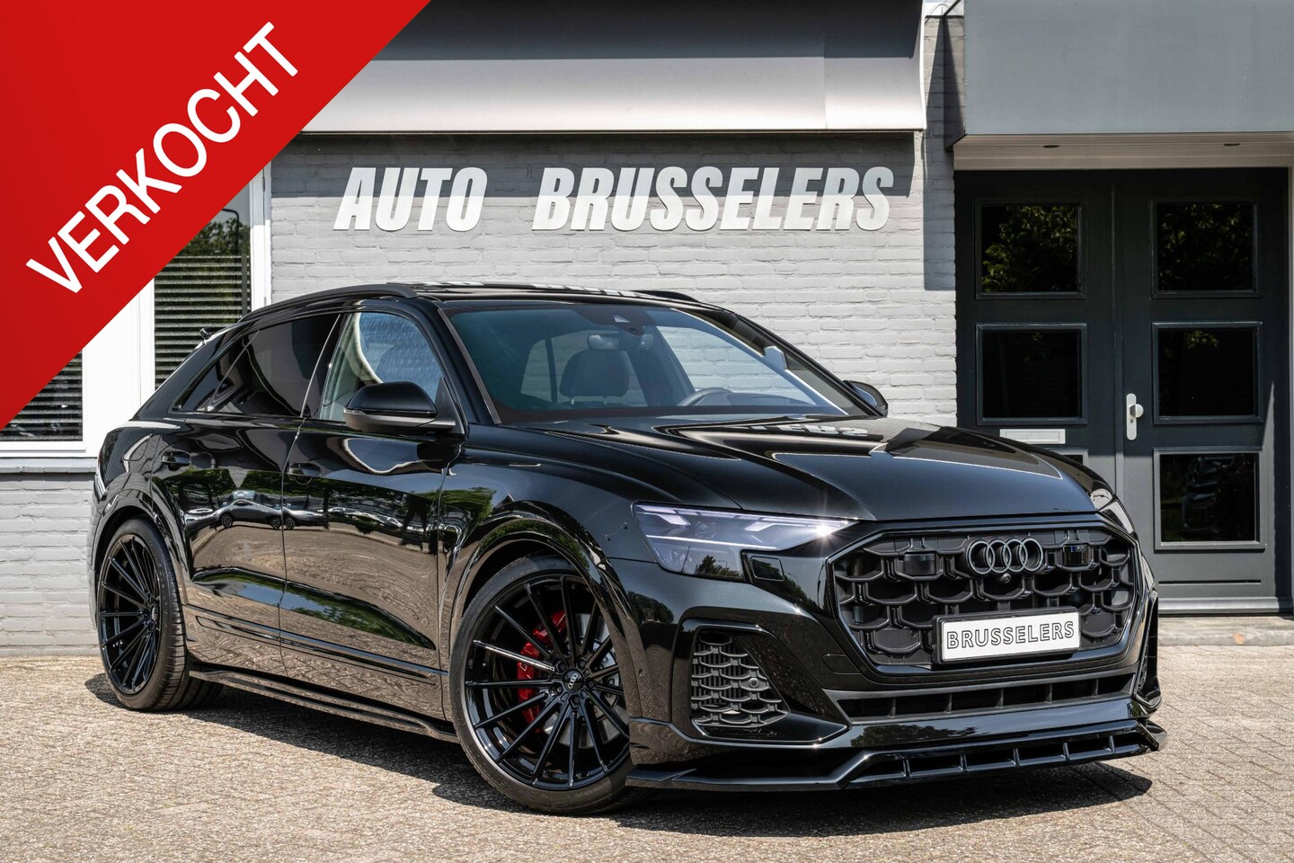 Audi Q8 - 55 TFSI e quattro S-Line Facelift SQ8 style RS rood stiksel... - AutoWereld.nl