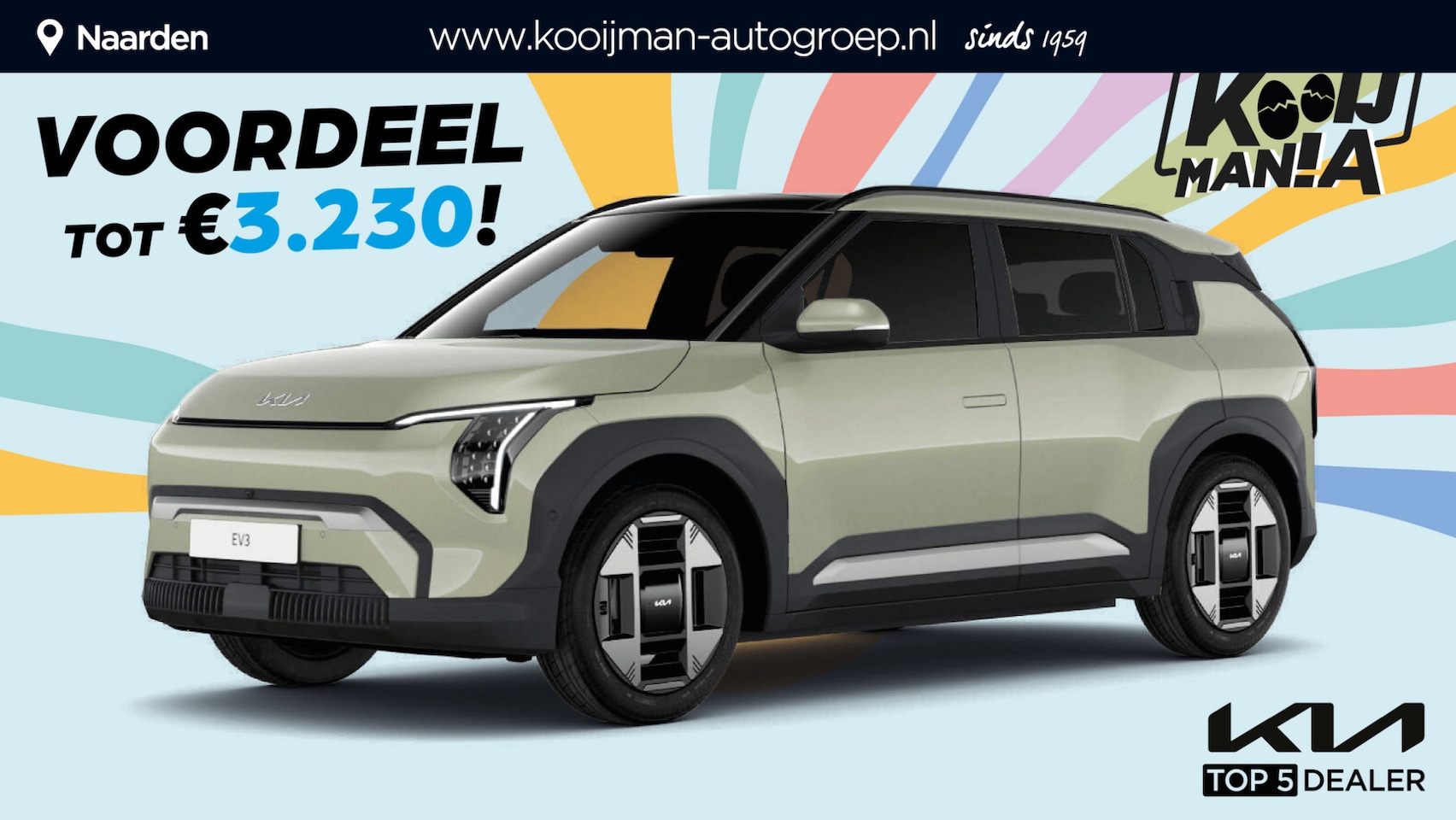 Kia EV3 - Air 81.4 kWh €38.265,- RIJKLAAR! Nu €3.230,- voordeel! Meerdere kleuren en uitvoeringen le - AutoWereld.nl