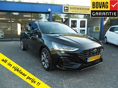 Ford Focus Wagon - 1.0 EcoBoost Hybrid 125pk ST-LINE Nav Ecc Trekhaak Winterpack Lmv Camera Pdc Rijklaarprijs