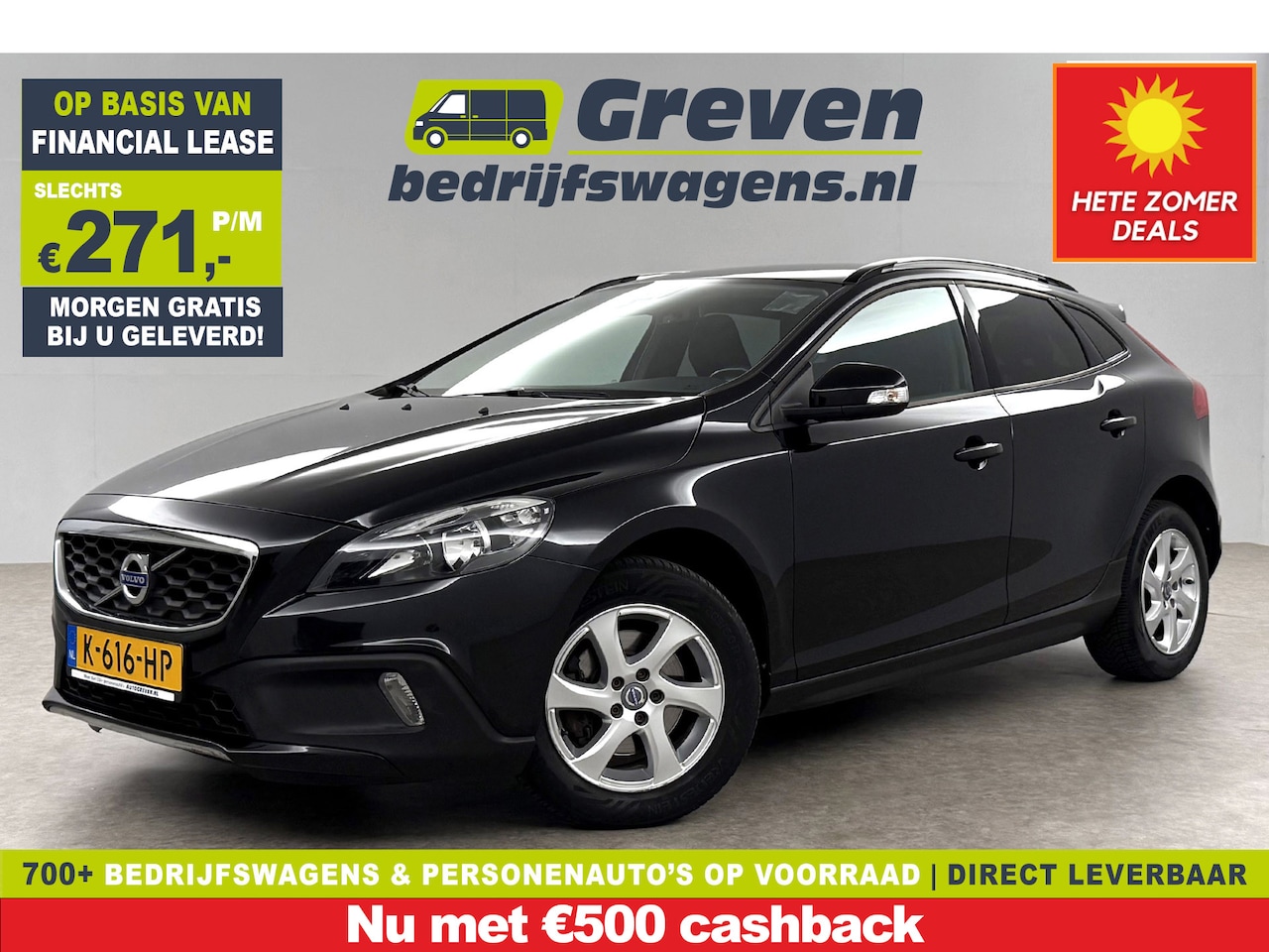 Volvo V40 Cross Country - 1.6 T4 180PK Airco Cruise Navigatie Parkeersensoren 16"LMV - AutoWereld.nl