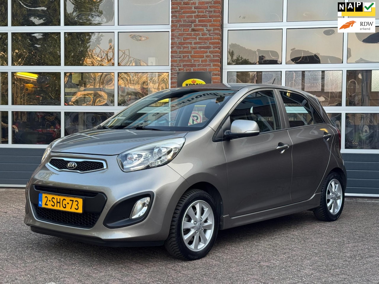 Kia Picanto - 1.2 CVVT Plus Pack 1.2 CVVT Plus Pack, Automaat, NL auto, Navi, led, airco, inklapbare spiegels. - AutoWereld.nl