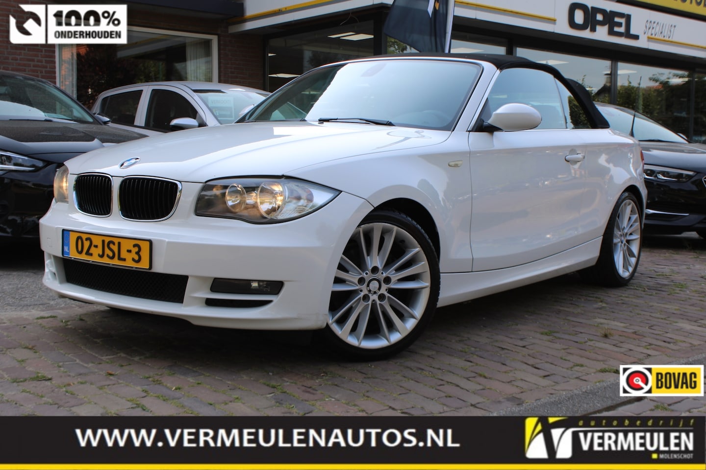 BMW 1-serie Cabrio - (e87) 120i 170PK High Executive + 18"/ Clima/ Cruise/ Leder/ Stoelverwarming/ NL auto - AutoWereld.nl