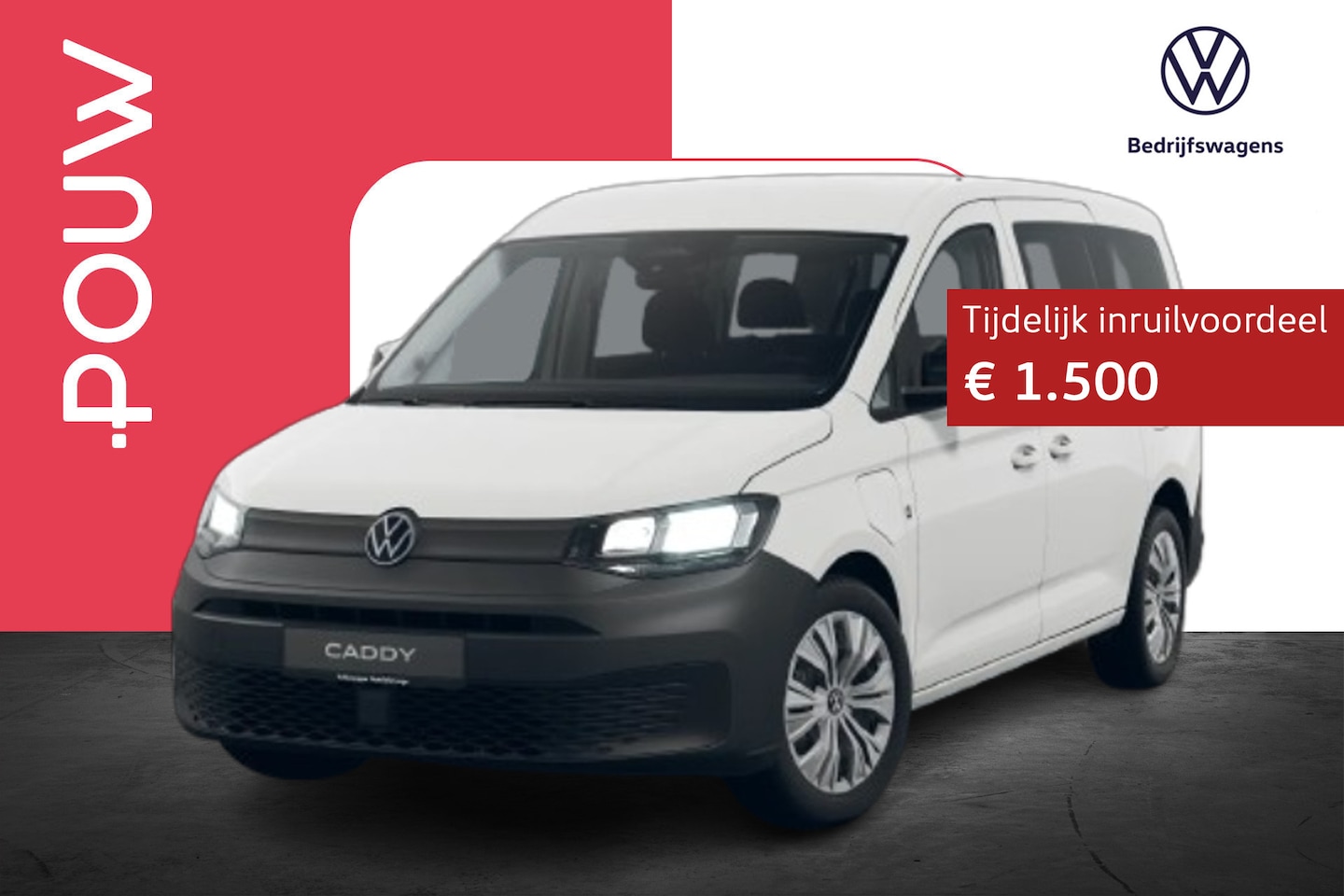 Volkswagen Caddy Maxi - 1.5 TSI 115pk Hybride | Trekhaak | Navigatie - AutoWereld.nl