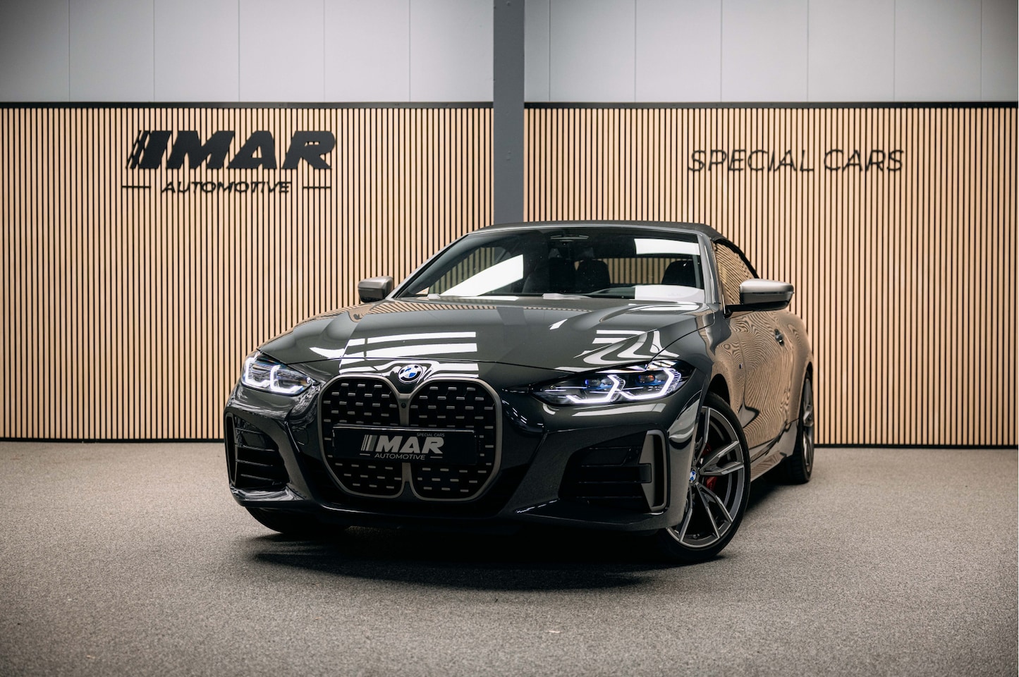 BMW 4-serie Cabrio - M440i xDrive High Executive | Cabrio | Dravit Grau | Harman/Kardon | Head-Up | Denim Softt - AutoWereld.nl