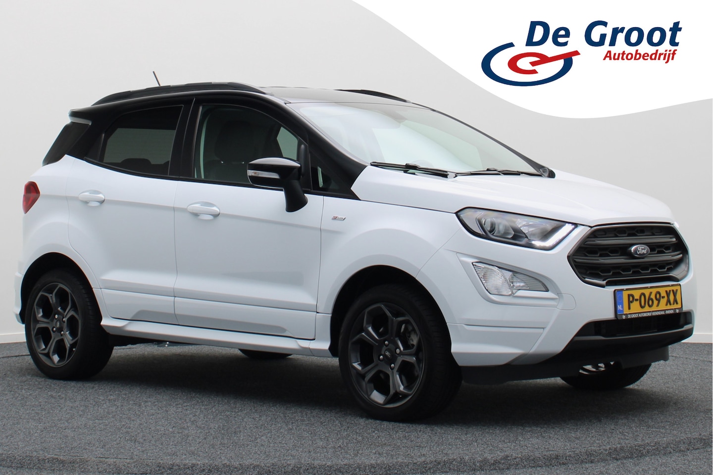 Ford EcoSport - 1.0 EcoBoost ST-Line Climate, Cruise, Apple CarPlay, Camera, Trekhaak, Two-Tone, 19” - AutoWereld.nl