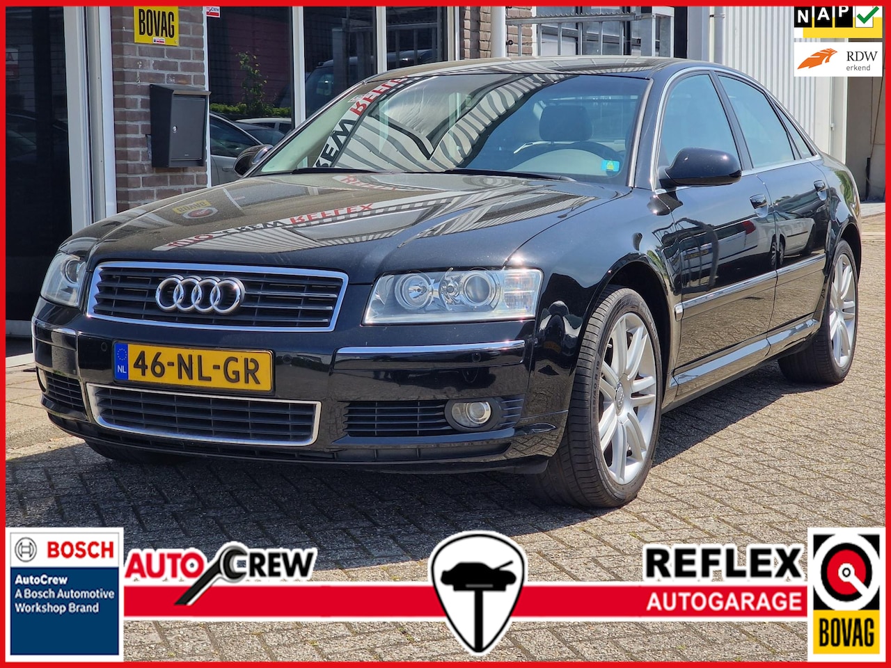 Audi A8 - 3.0 Pro Line CLIMA|CRUISE|LEDER|LUCHTVERING - AutoWereld.nl