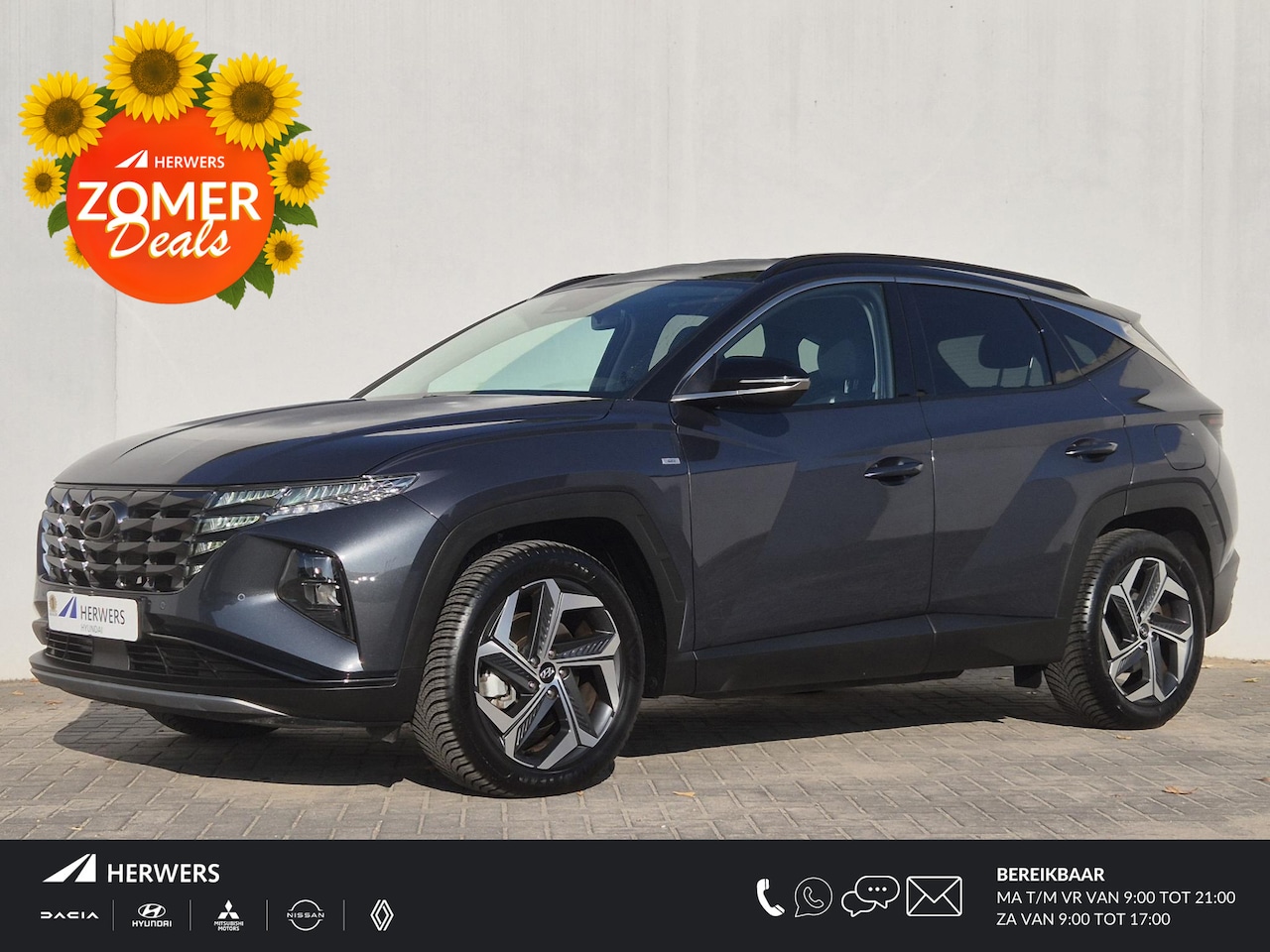 Hyundai Tucson - 1.6 T-GDI MHEV Premium Automaat / Apple Carplay Android Auto / Allseason banden / Stuur-, - AutoWereld.nl