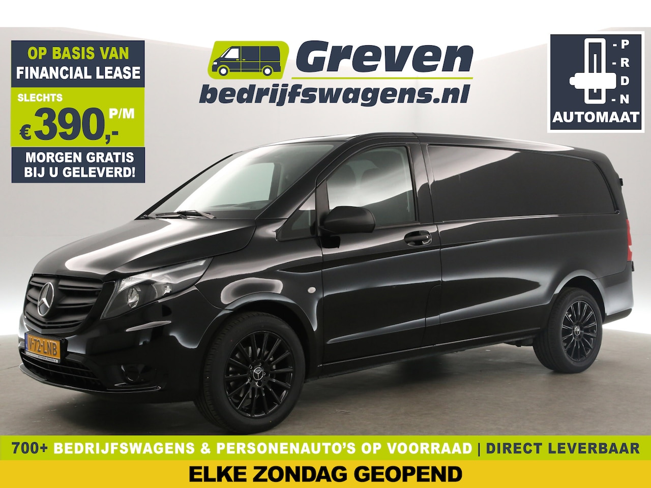 Mercedes-Benz Vito - 114 CDI Lang Automaat Airco Camera Carplay Cruise Trekhaak Navigatie 3 Persoons 18''LMV - AutoWereld.nl