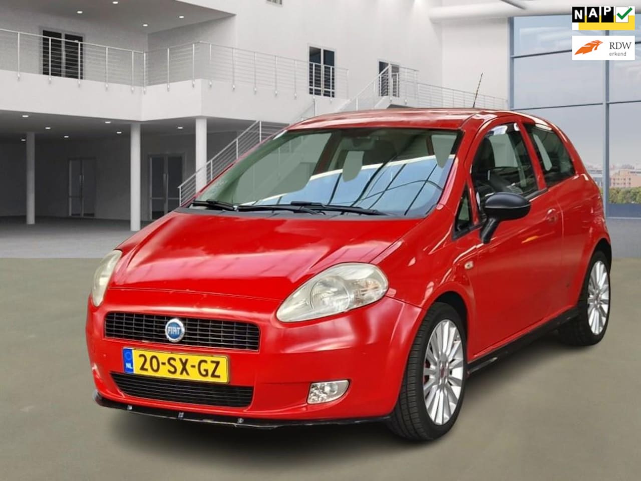 Fiat Grande Punto - 1.4-16V Sport/AIRCO/ELEK RAMEN VOOR - AutoWereld.nl