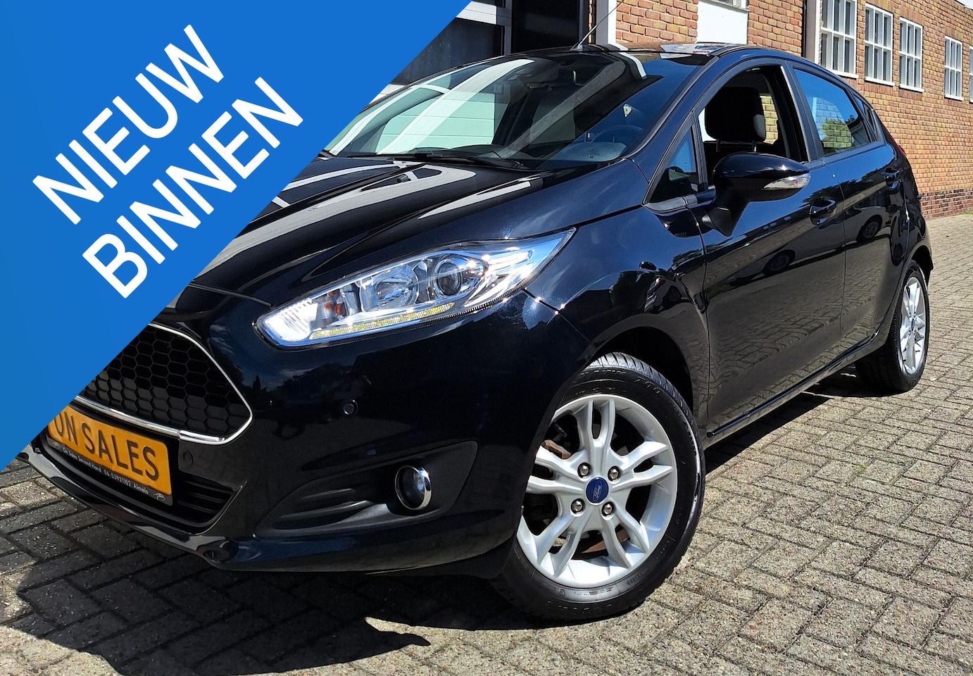 Ford Fiesta - 1.0 Style Ultimate bj 2016 Zwart LMV 5deurs Nw Apk Airco - AutoWereld.nl