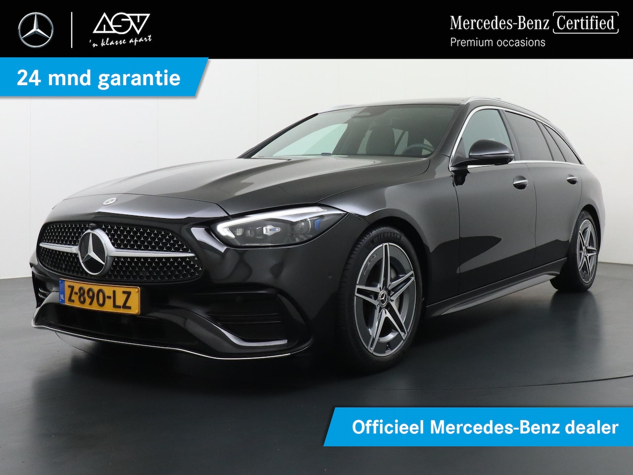 Mercedes-Benz C-klasse Estate - 180 AMG Line Panoramadak - AutoWereld.nl