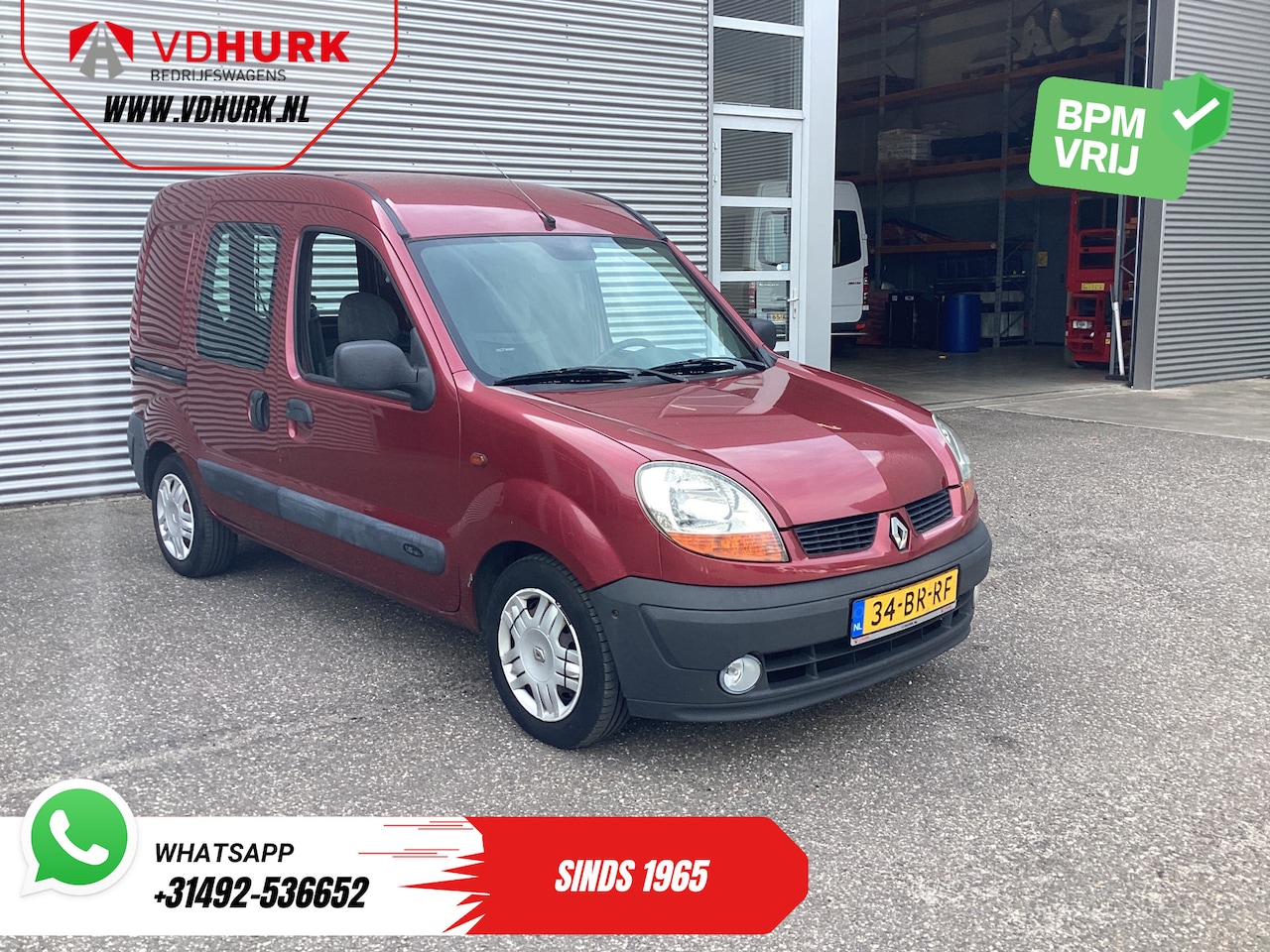 Renault Kangoo Express - 1.6 95 pk Aut. LPG EXPORT ONLY Handgas-rem/ 2xSchuifdeur/ Rijdt Goed/ Airco - AutoWereld.nl