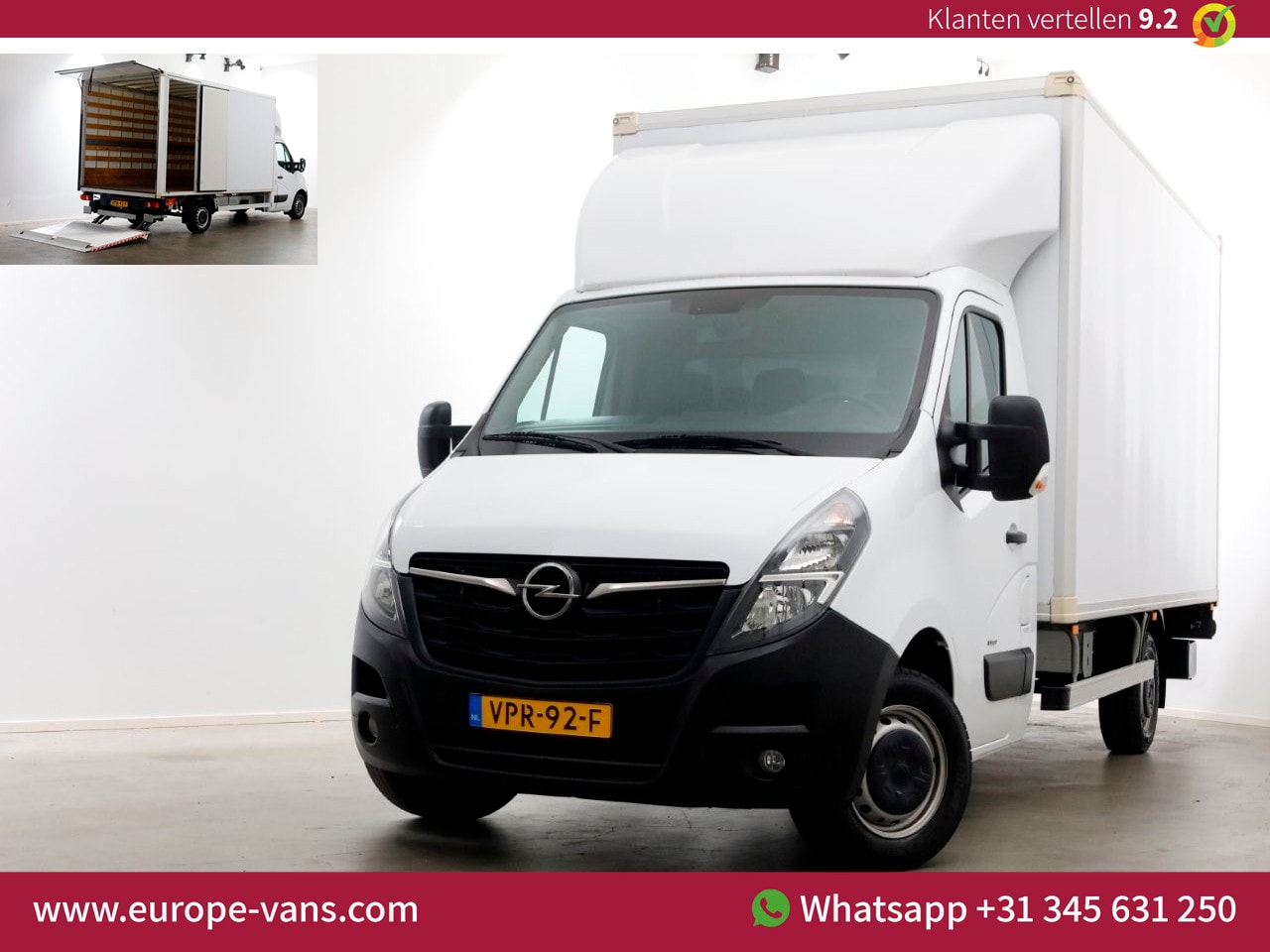 Opel Movano - 2.3 Turbo 146pk Bakwagen met laadklep en zijdeur 04-2022 - AutoWereld.nl