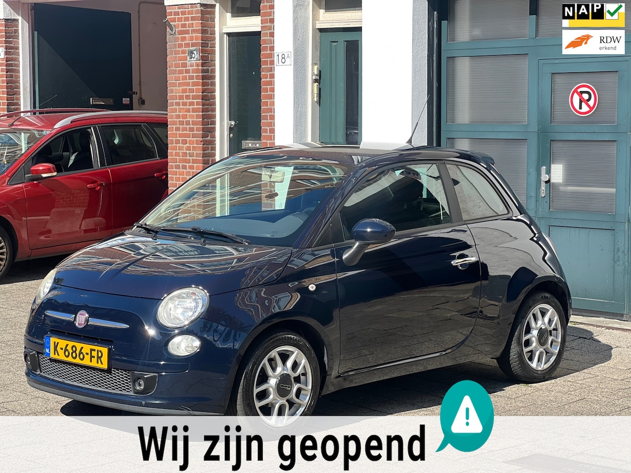 Fiat 500 - 1.2 Lounge-automaat-airco-elek ramen - AutoWereld.nl