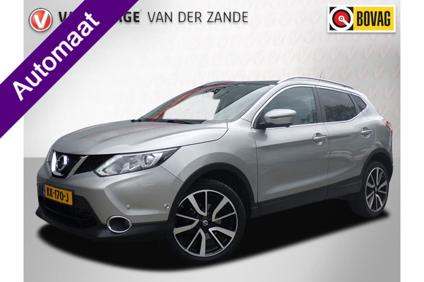 Nissan Qashqai - 1.2 AUTOMAAT Tekna, Panodak, Leder, Camera, Trekhk, NL/NAP! - AutoWereld.nl