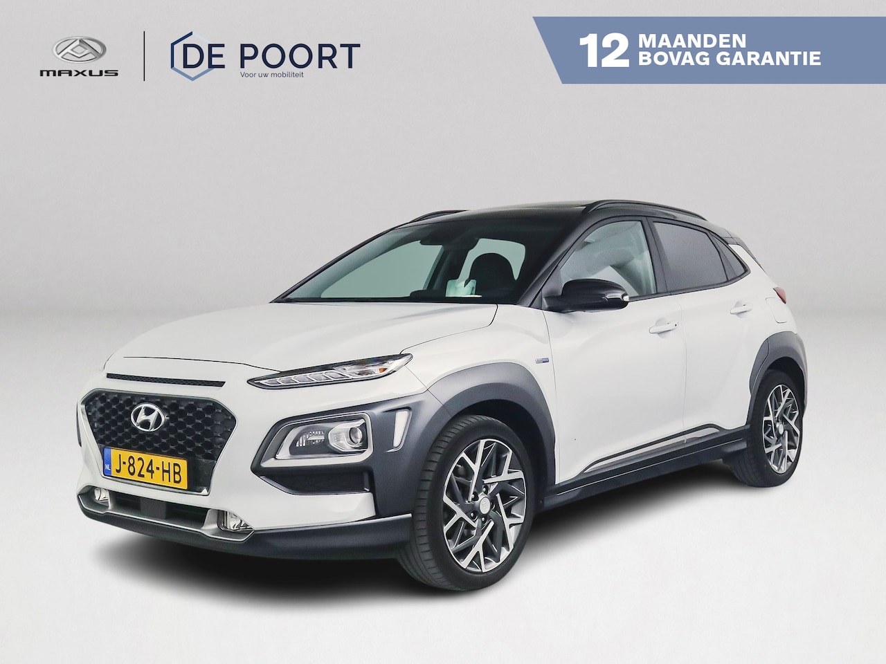Hyundai Kona - GDI HEV Premium | Panoramadak | Stoel- en Stuurverwarming | Stoelventilatie | Parkeercamer - AutoWereld.nl