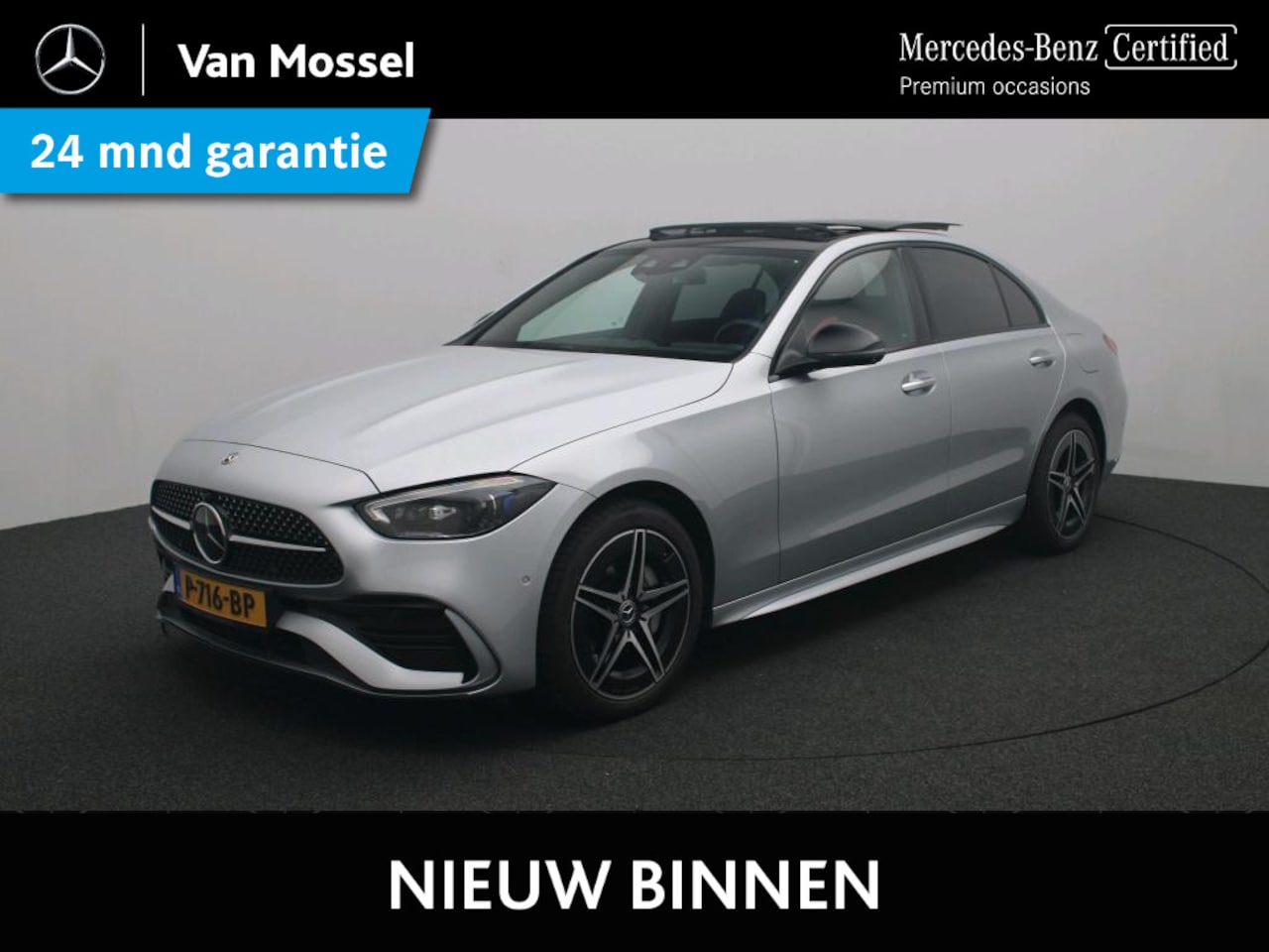 Mercedes-Benz C-klasse - 300 e AMG Line / Panoramadak / Nightpakket / Memory - AutoWereld.nl