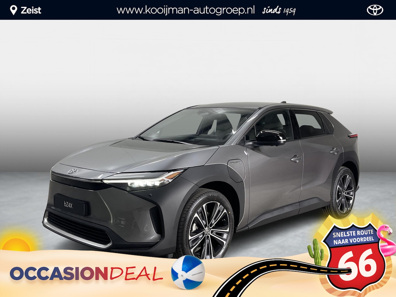 Toyota bZ4X - Premium 4WD 71 kWh Direct leverbaar, Solar panel, Apple carplay/android auto, Stoelverwarm - AutoWereld.nl
