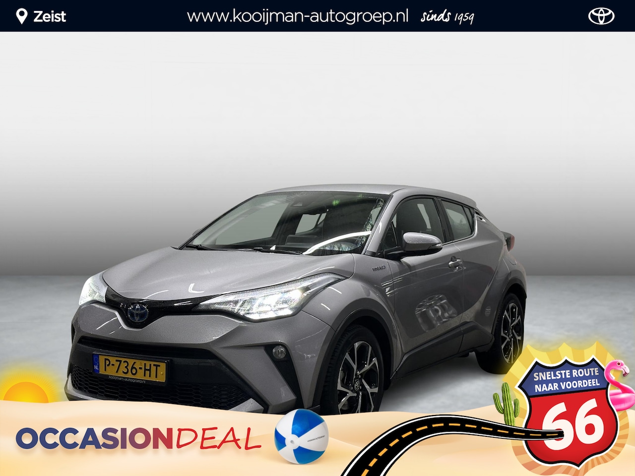 Toyota C-HR - 1.8 Hybrid Dynamic | Parkeersensoren | Achteruitrij camera | Airco | Apple Carplay/Android - AutoWereld.nl