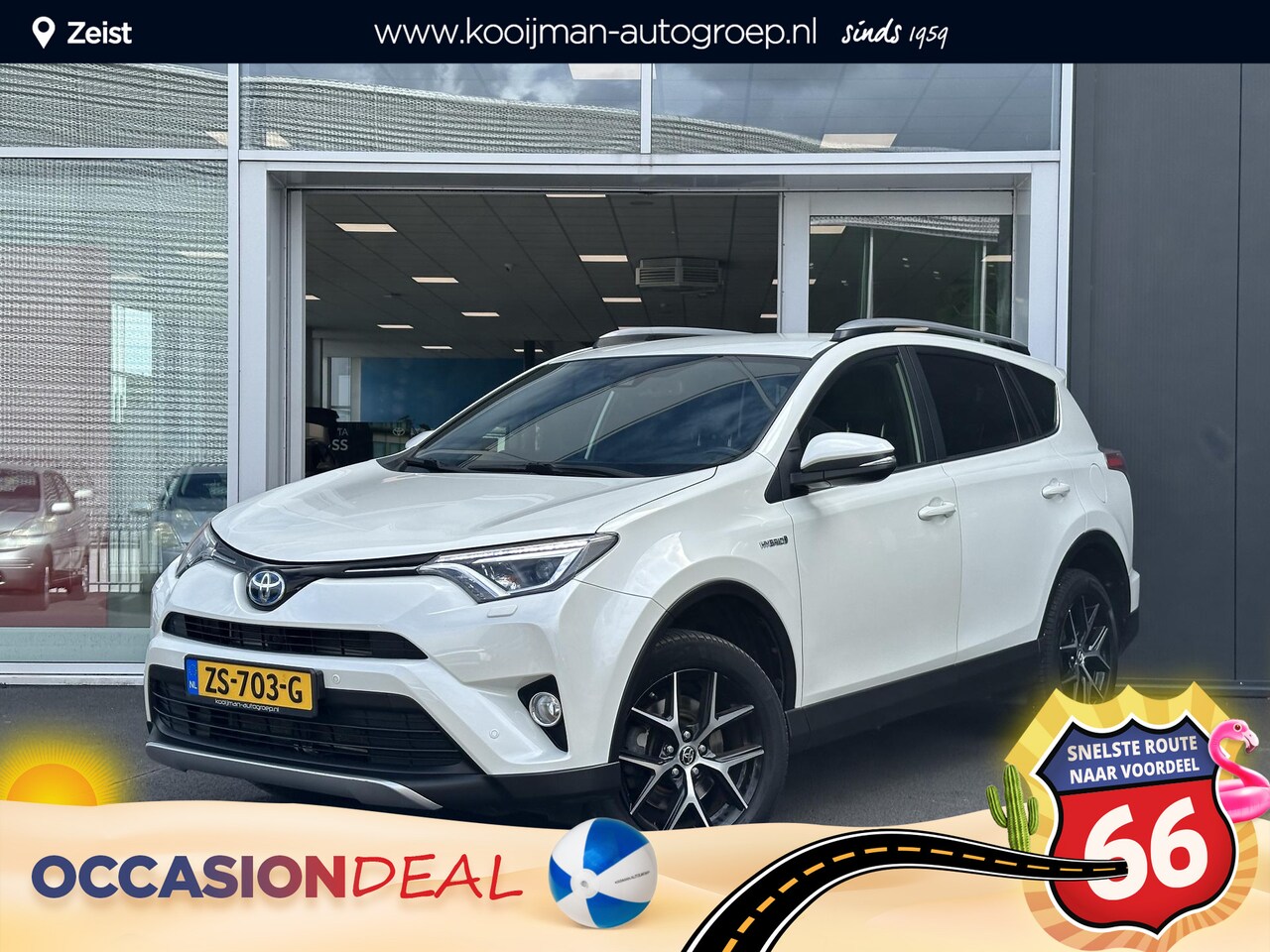 Toyota RAV4 - 2.5 Hybrid AWD Style Trekhaak | 18 inch | Blind spot - AutoWereld.nl