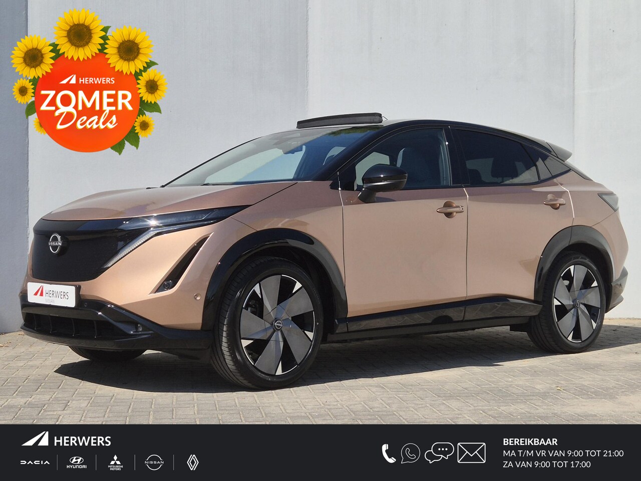 Nissan Ariya - e-4ORCE Evolve+ Pack 91 kWh Automaat / Vision Tech / HUD / Trekgewicht 1500 kg / Glazen sc - AutoWereld.nl