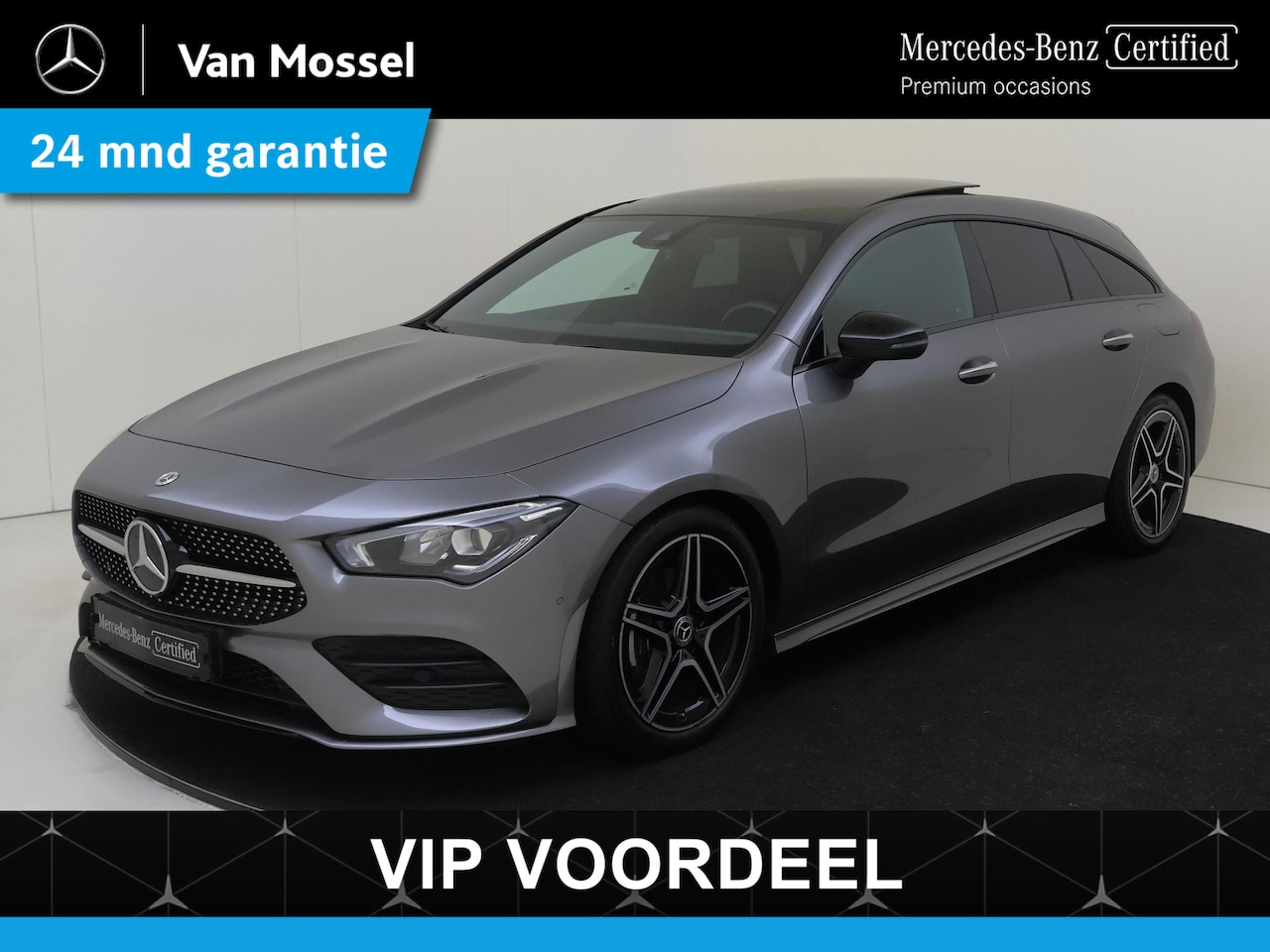 Mercedes-Benz CLA-klasse Shooting Brake - 180 AMG Line / Achteruitrijcamera / Stoelverwarming / Night-Pakket / Panorama-schuifdak - AutoWereld.nl