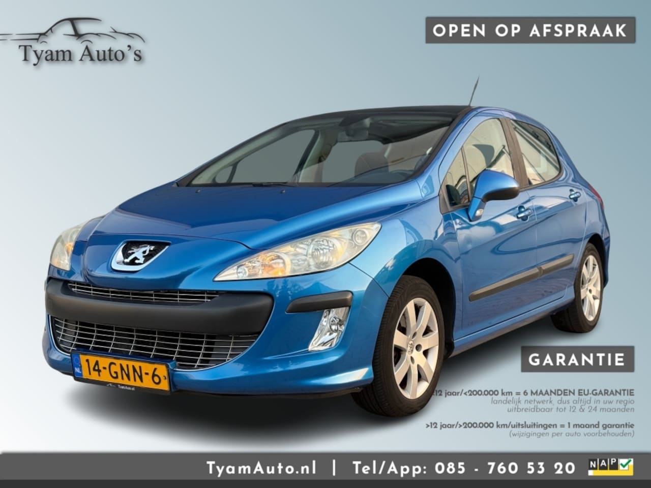 Peugeot 308 - 1.6 VTI XS *APK 2026* AIRCO PANORAMA CRUISE SPORTVELGEN SPORTSTOELEN - AutoWereld.nl