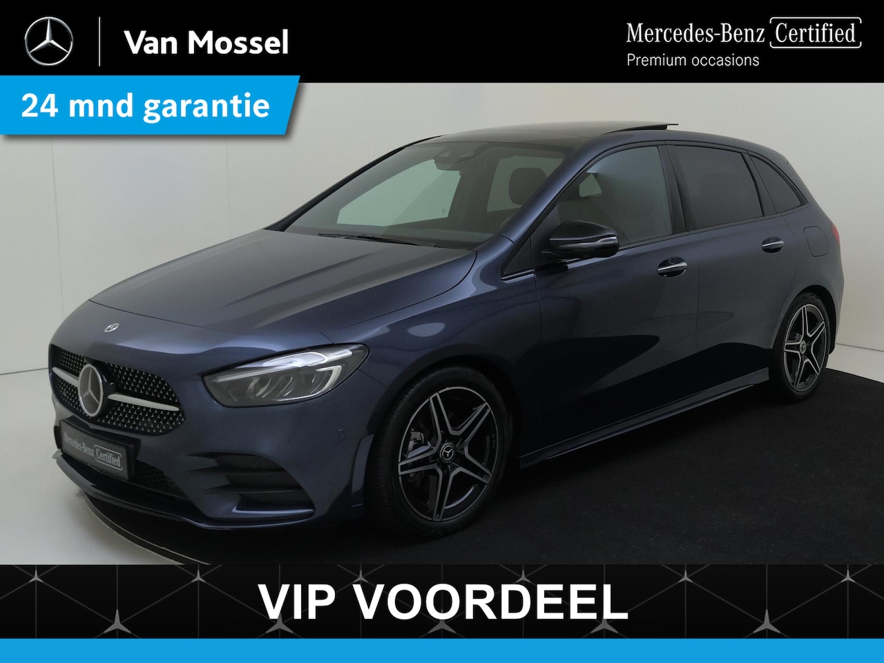 Mercedes-Benz B-klasse - 180 AMG Line / Stoelverwarming / 360Graden-Camera / Panaroma-schuifdak / Distronic / Night - AutoWereld.nl